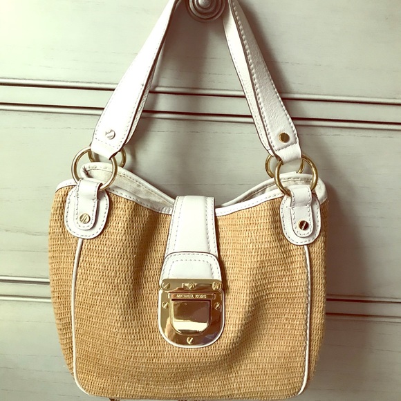 Michael Kors Handbags - Michael Kors Charlton Straw Tote/ Handbag